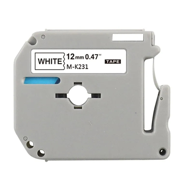Compatible Mk Thermal Label MK-531 M-K531 MK531 Printer Cartridge 12mm Width Feature Compatible with Typewriter Ribbon