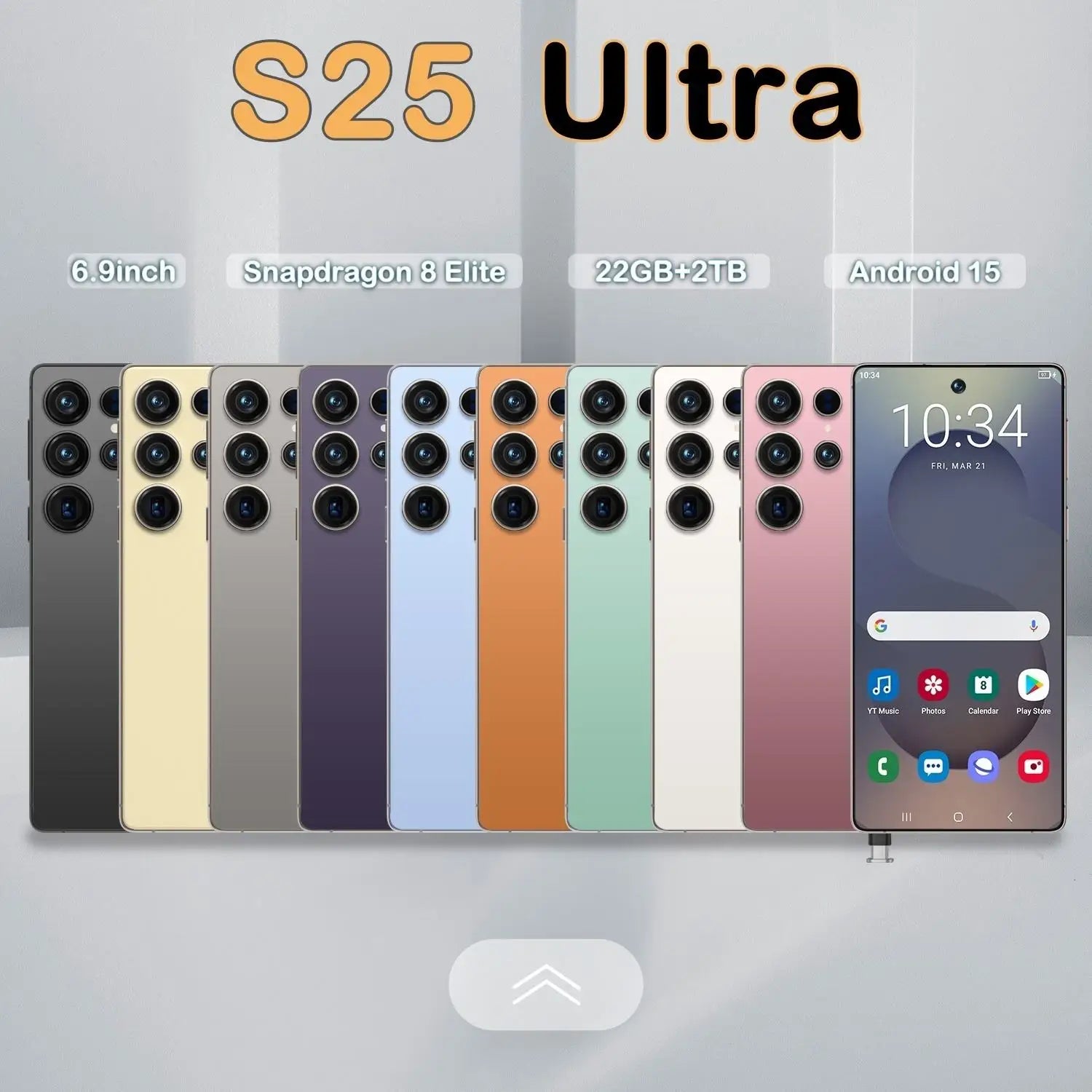 S25 Ultra 5G Smartphone 22GB RAM 1TB Storage - Dual SIM Tidesmit