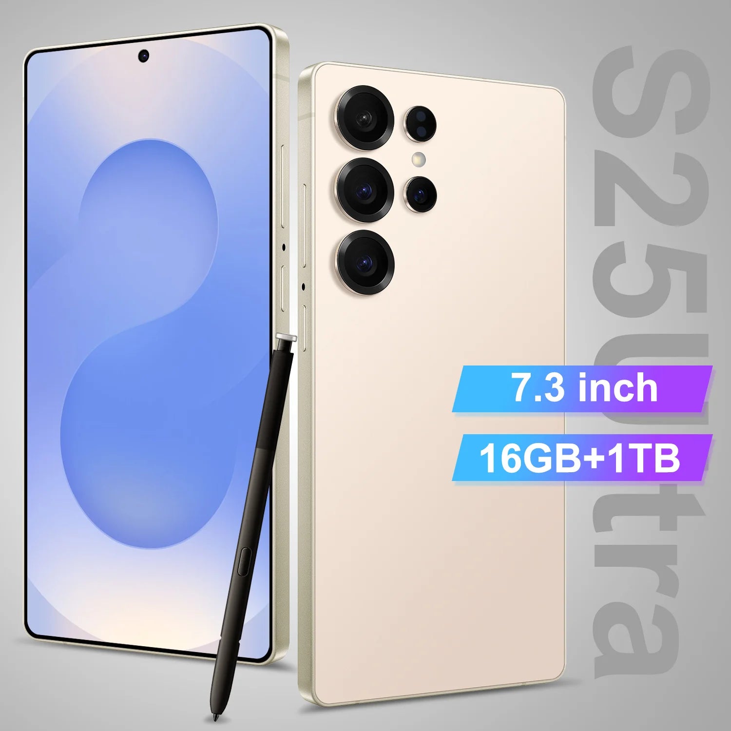 Unlocked 5G Smartphone 7.3 Inch AMOLED Display 16GB RAM 1TB Storage Tidesmit