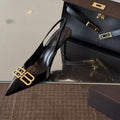 New Hot Selling High Quality Pointed Toe Shallow Mouth High-end Black High Heels