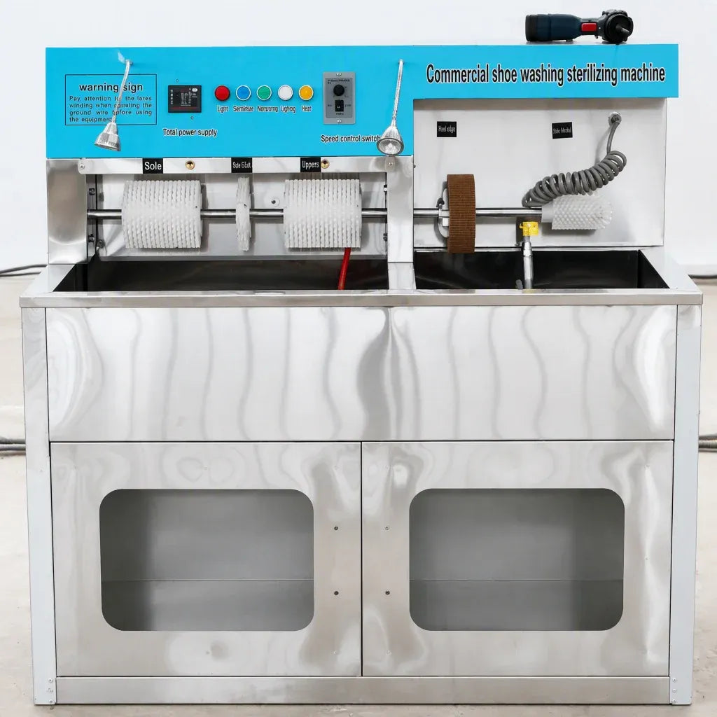 Commercial Shoe Washer and Dryer Combo with Sterilization Box