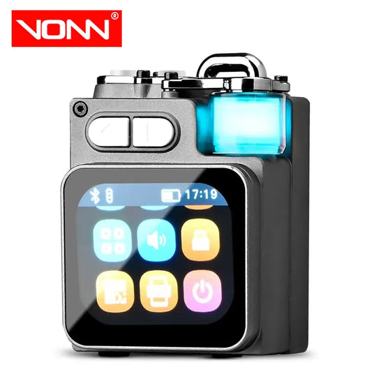Bluetooth Speaker -Factory New V8 Portable Mini BT Speaker LED Light Smart Touch Screen Rechargeable Battery Speaker for Outdoor Activity