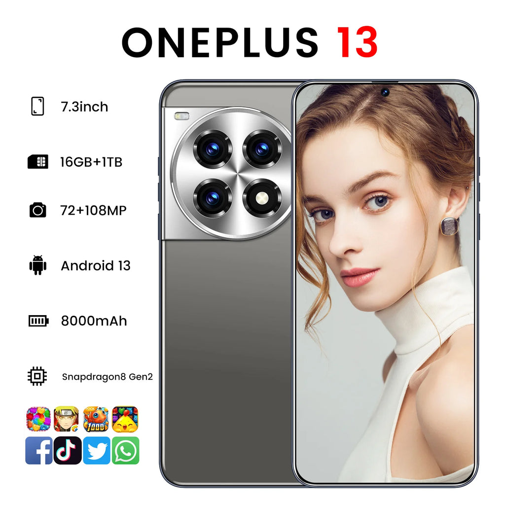 New OnePlus 13 5G unlocked smartphone with 16GB RAM and 1TB storage original mobile phone wholesale