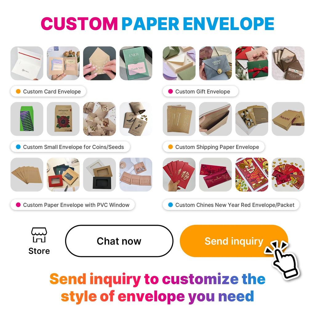 Custom Seed Bag Yellow Cow Skin Chinese Style Wire Seal Reuse Thickened Self-adhesive Wood Pulp Paper Envelope