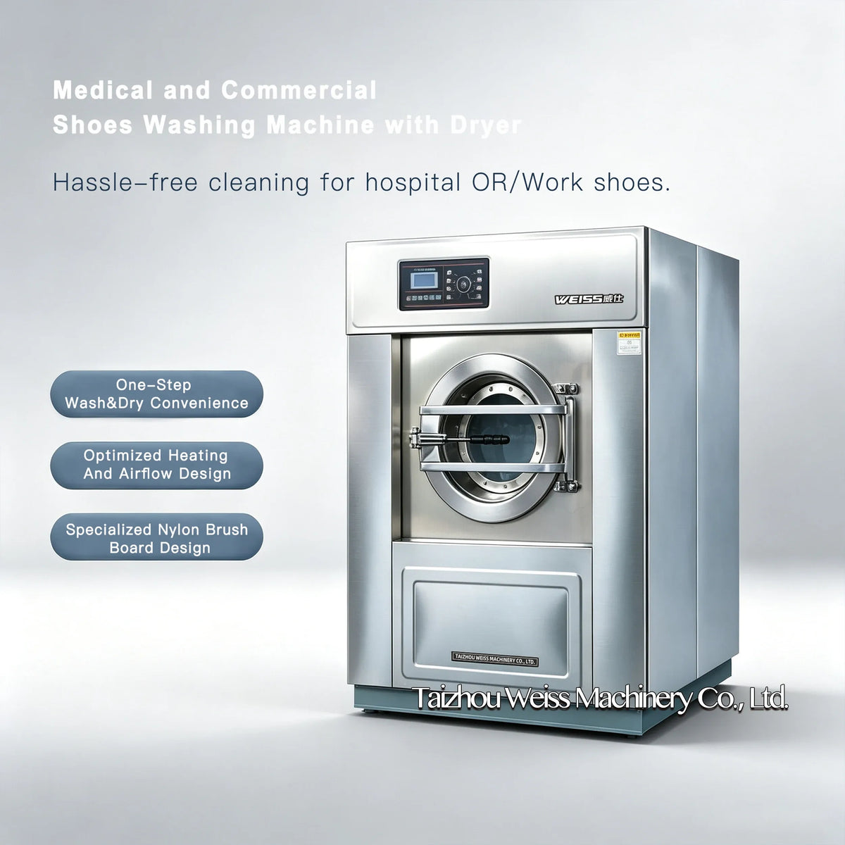 Industrial Shoes Washing Machine Washer Dryer for Commercial Facilities