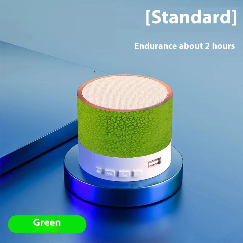 Bluetooth Speaker -Upgrade Mini Portable Bluetooth Speaker RGB Light USB TF Card Reader Stereo MP3 Speaker for Home Atmosphere Desktop