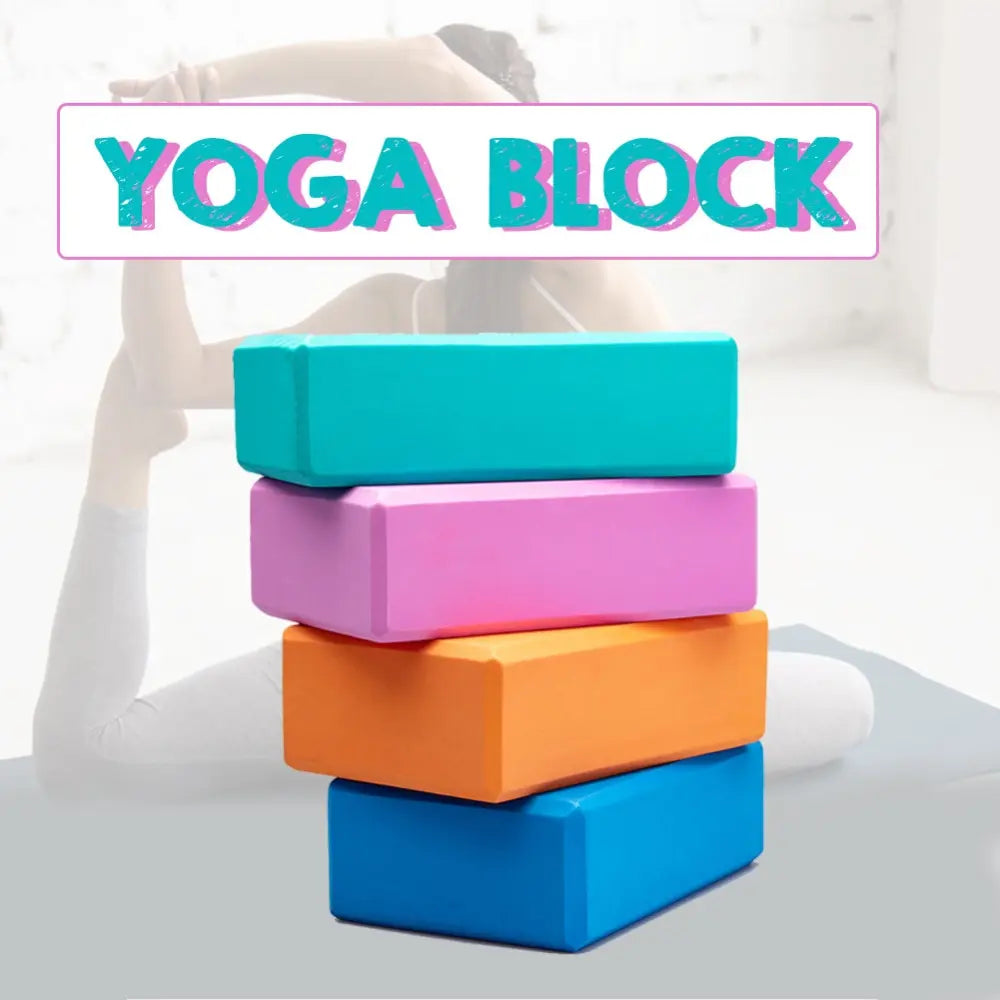 Foam EVA Yoga Blocks Lightweight Yoga Brick Accessories for Yoga, Pilates, Stretching and Meditation Tidesmit