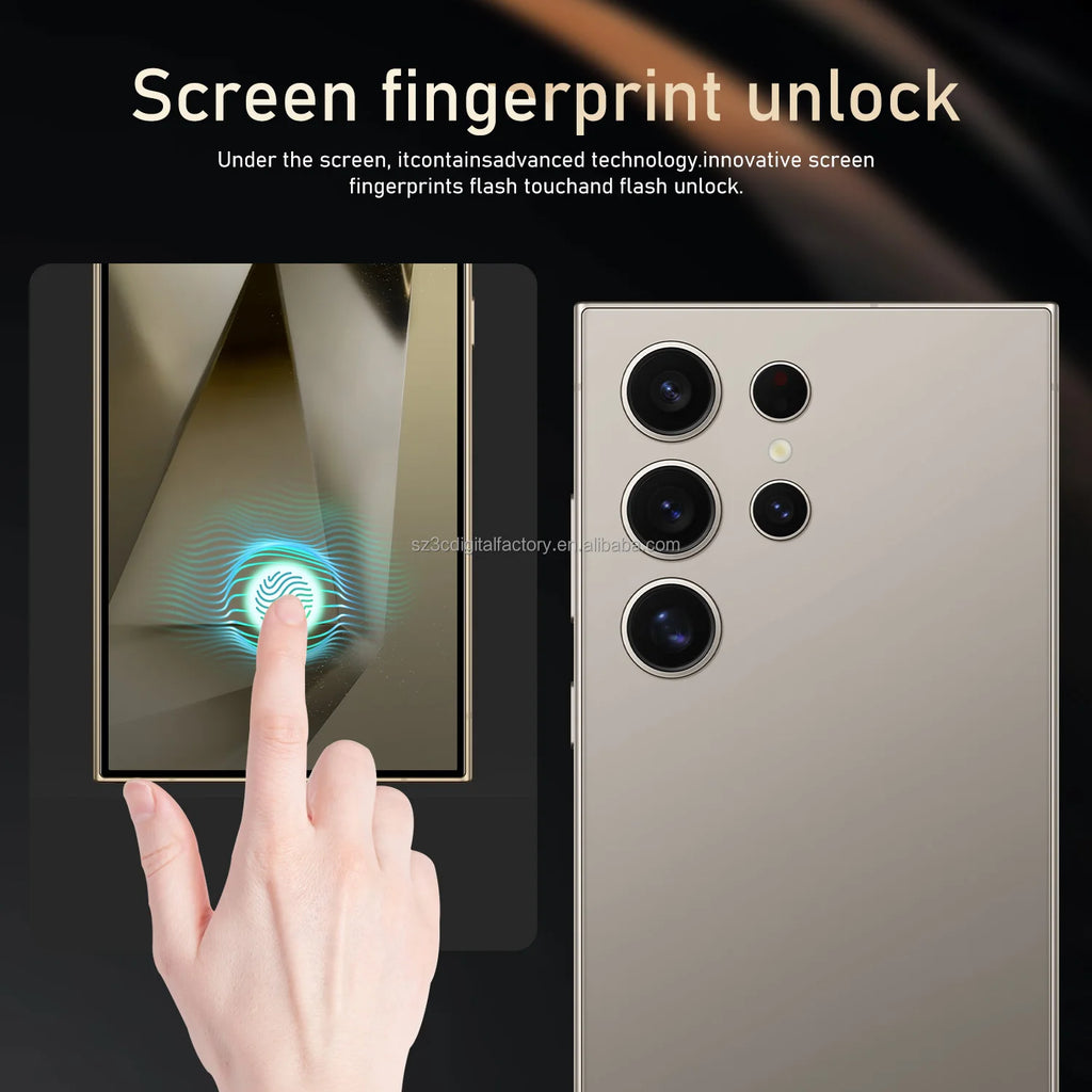 Tidesmit S25 Ultra 5G smartphone with 108MP camera, 16GB RAM, and 1TB storage for high-performance mobile gaming.