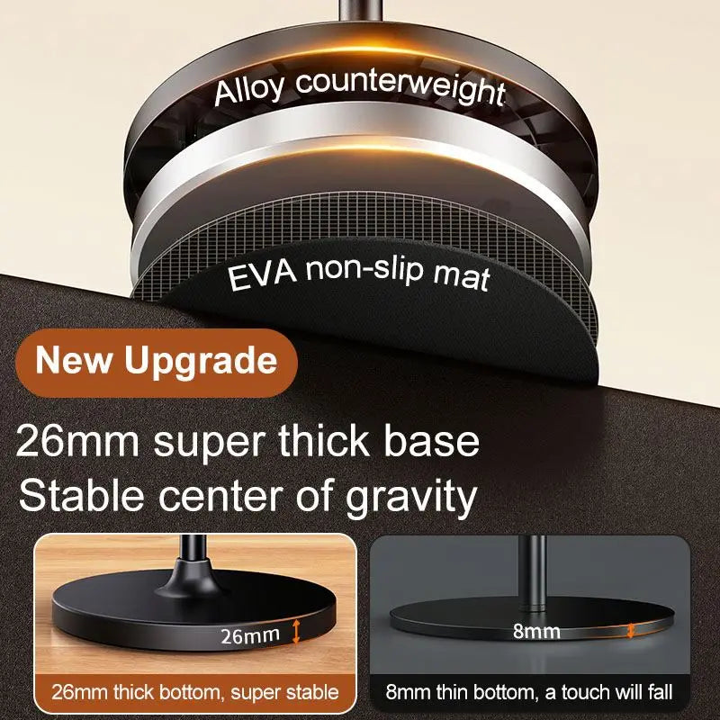 Mechanical Bed Phone 360-degree Adjustable Universal Compatible With Height Adjustable Phone Metal Holder Tablet Floor Stand Tidesmit