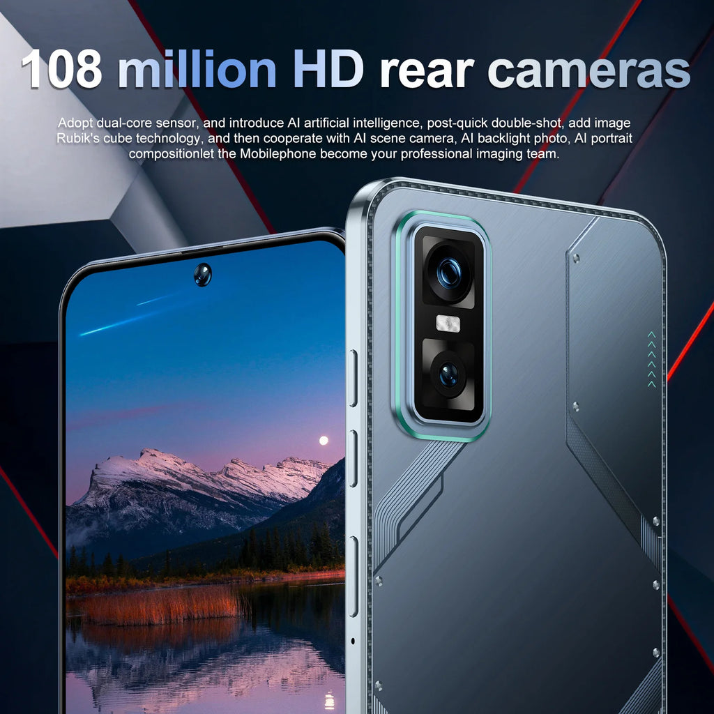 Android 14 5G Smartphone 7.3-inch 16GB RAM 1TB Storage Unlocked Mobile Tidesmit