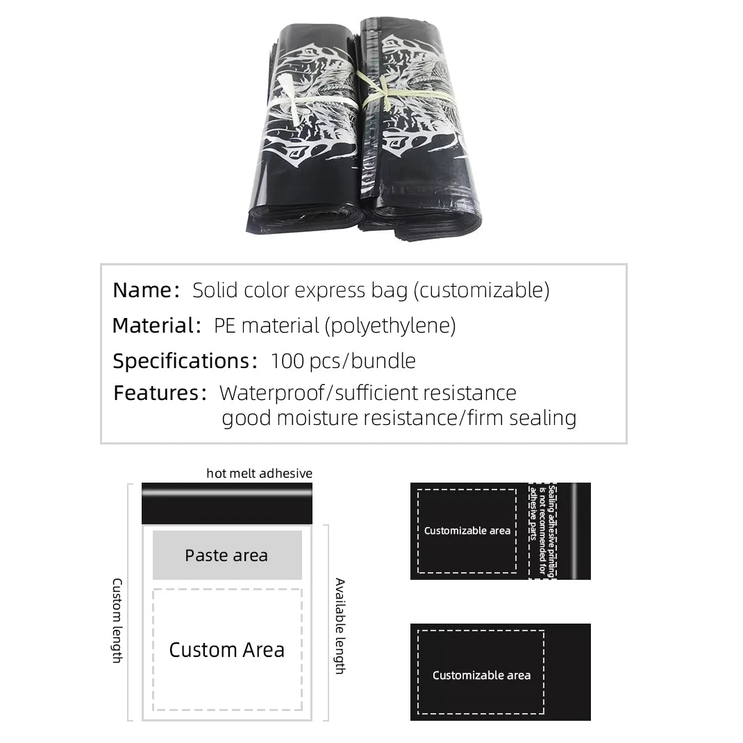 Good Quality Custom Plastic Courier Mailer Envelope Packaging Sending Parcel Poly Shipping Mailing Bag for Clothing Parcel