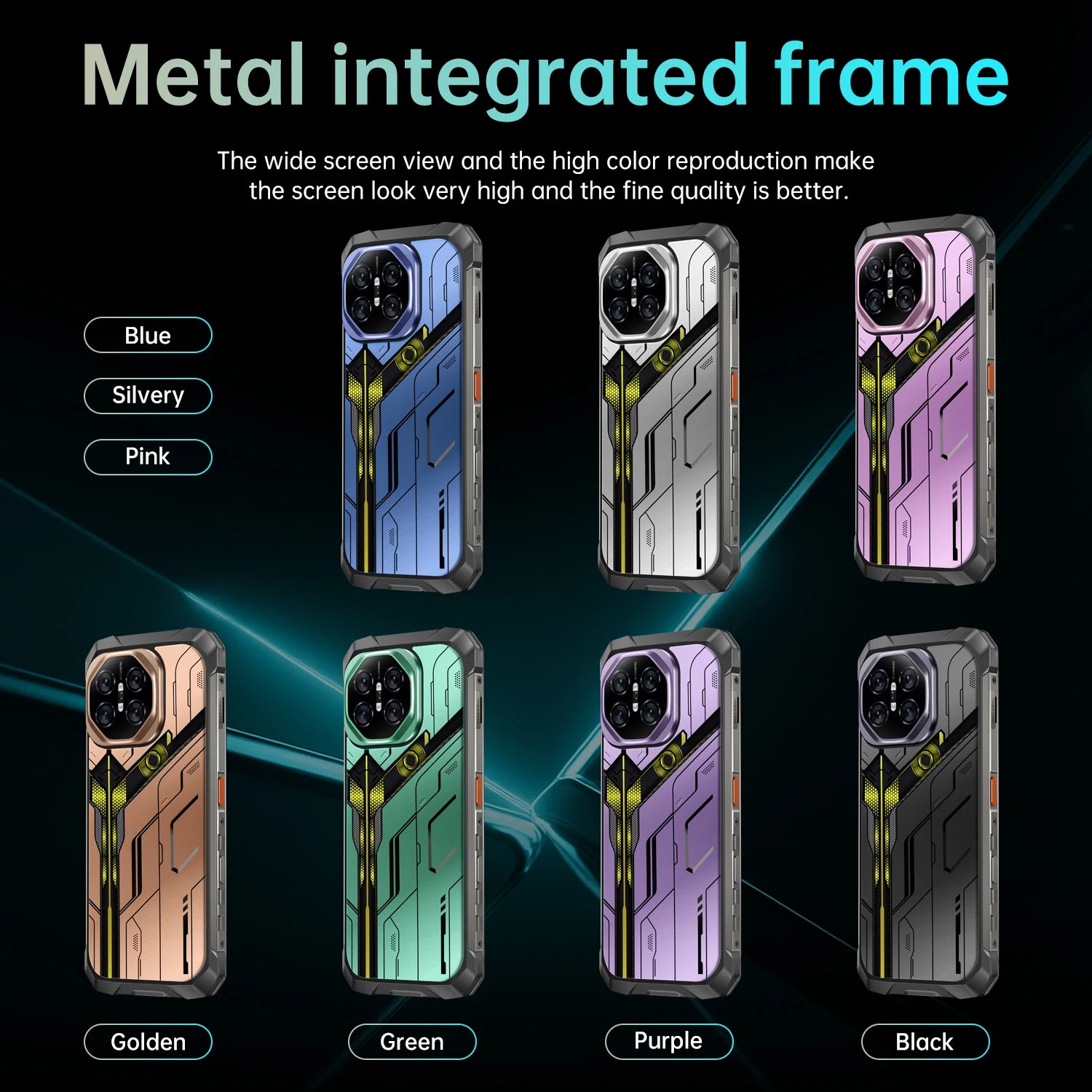 Tidesmit X27 Ultra 7.3 inch 5G smartphone with 12GB RAM, 1TB storage, NFC, and waterproof design, unlocked mobile device