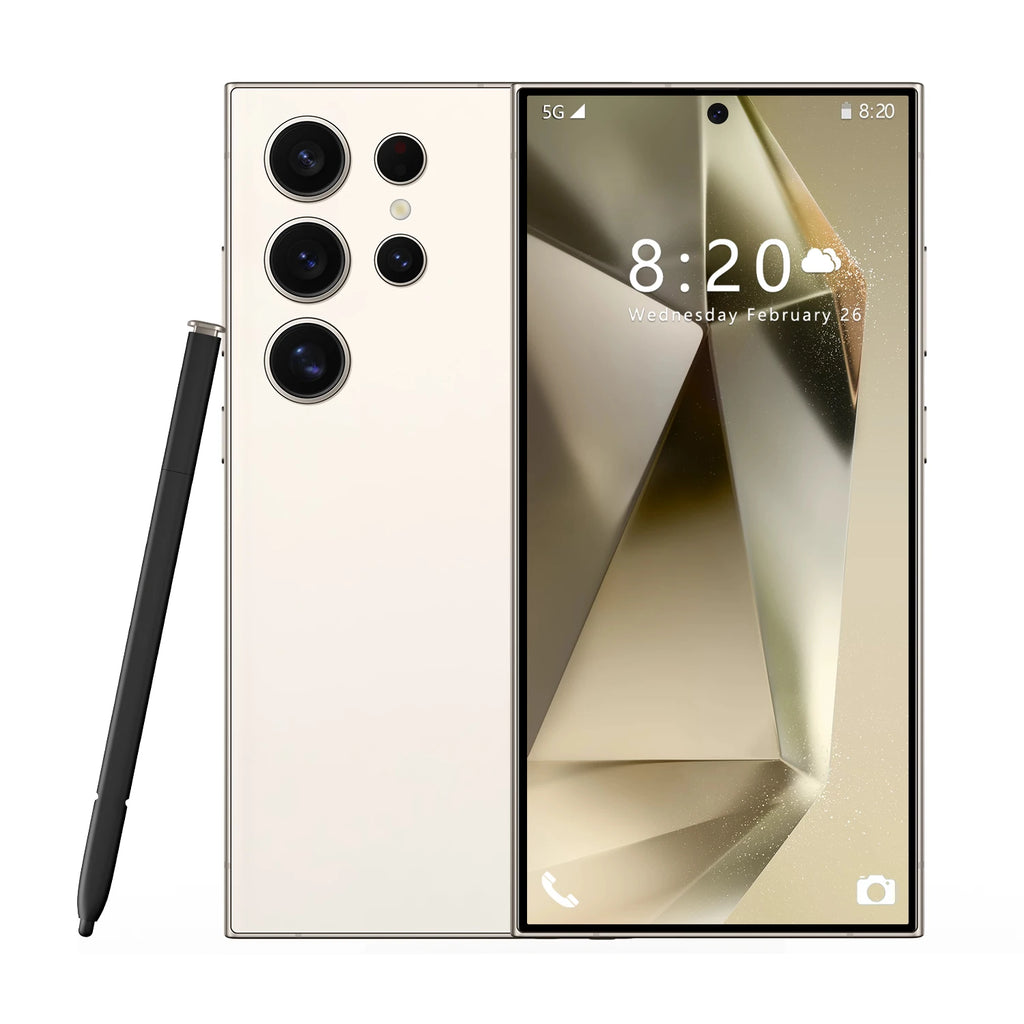 S25 Ultra 5G smartphone with 7.3 inch HD display 108MP camera and Android 14 global version side view