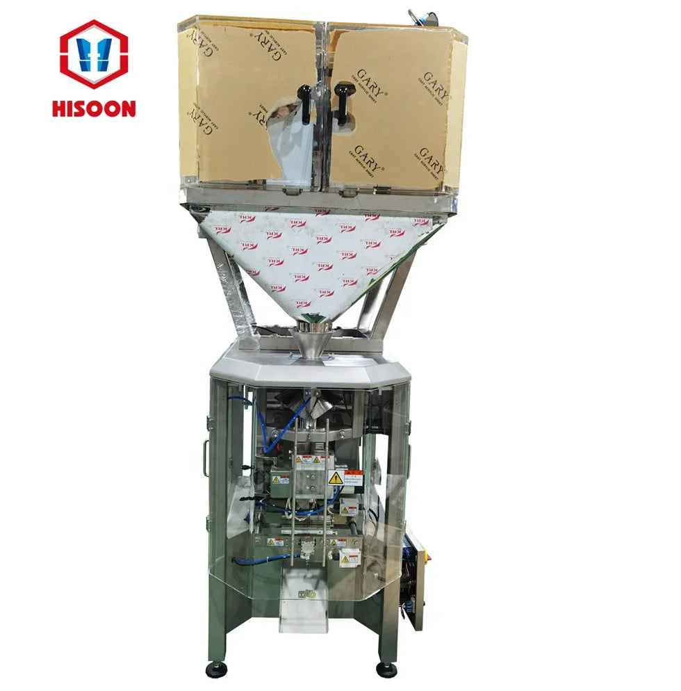 Stainless steel 2/4 head linear weighing machine with hopper