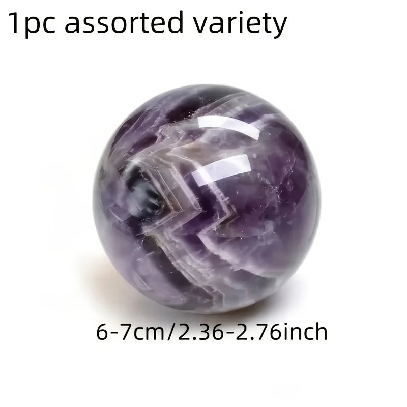 Wholesale Natural Crystal Dream Amethyst Sphere Polished Crystal with Engraving Technique for Home Decor