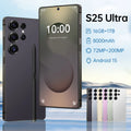S25 Ultra 5G smartphone with 16GB RAM, 1TB storage, 108MP camera, and 8000mAh battery shown in gallery view.