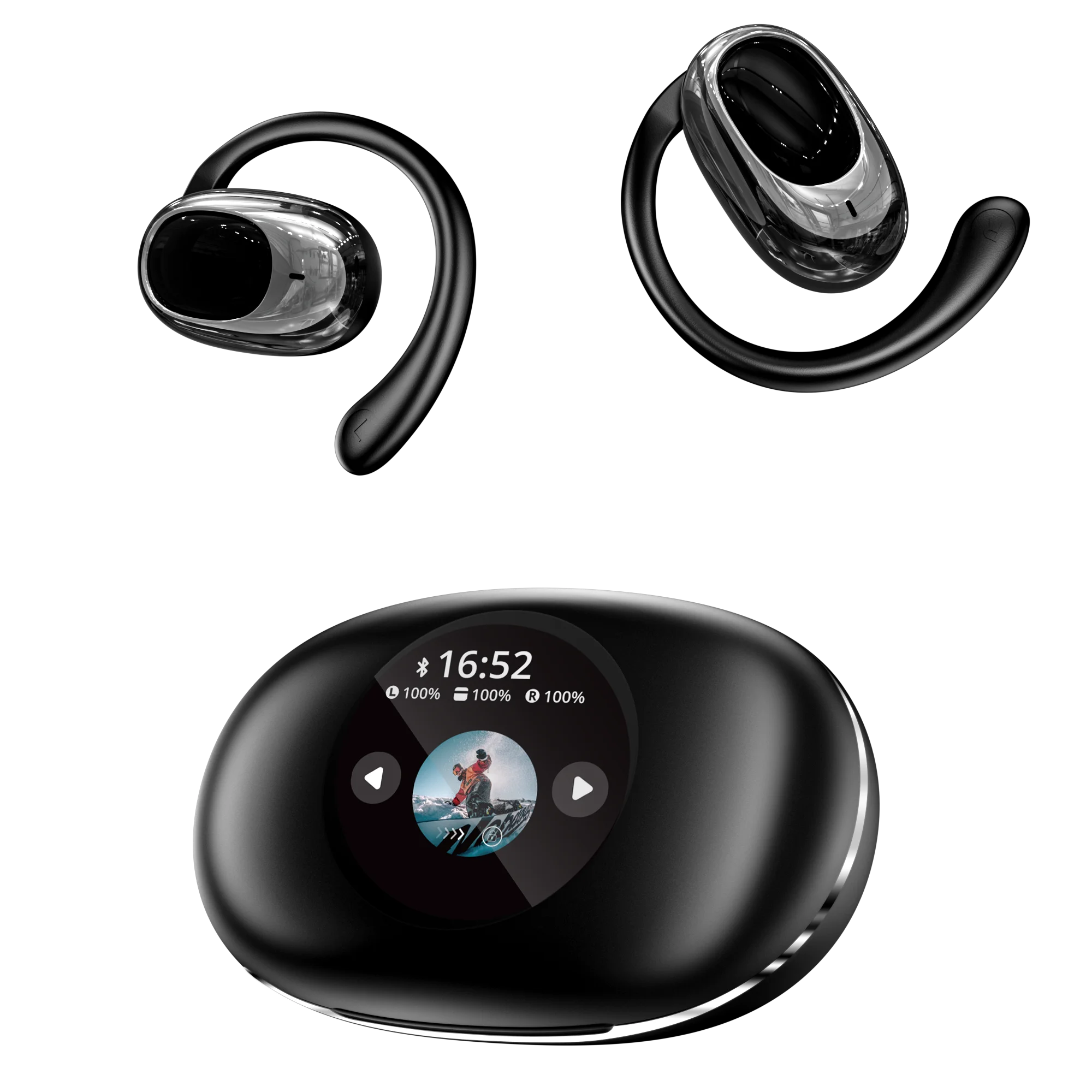 Y39 Wholesale Manufacturer Hanging Ear Wearing Earbuds Wireless Earbud Waterproof Sport AI Translation Headphones Tidesmit