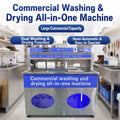 Commercial Shoe Washing and Drying Machine with Multiple Brushes