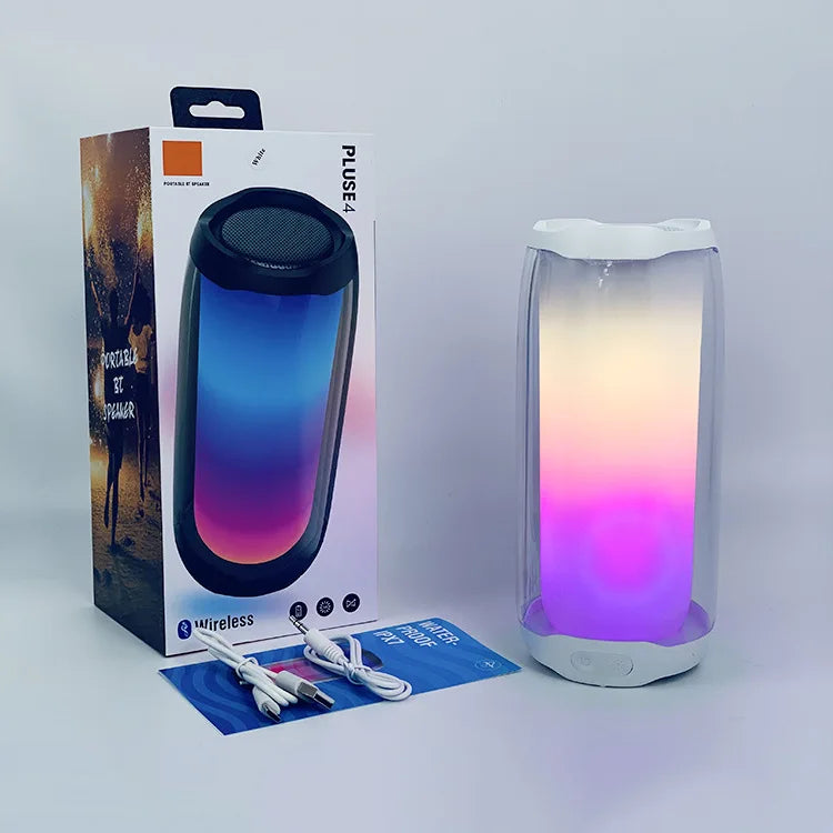 Bluetooth Speaker -Pulse6 RGB Wireless Portable Speaker LED Flashlight Waterproof Speaker Boombox Outdoor Party Box Home Gift Pulse4 Pulse5 Speaker