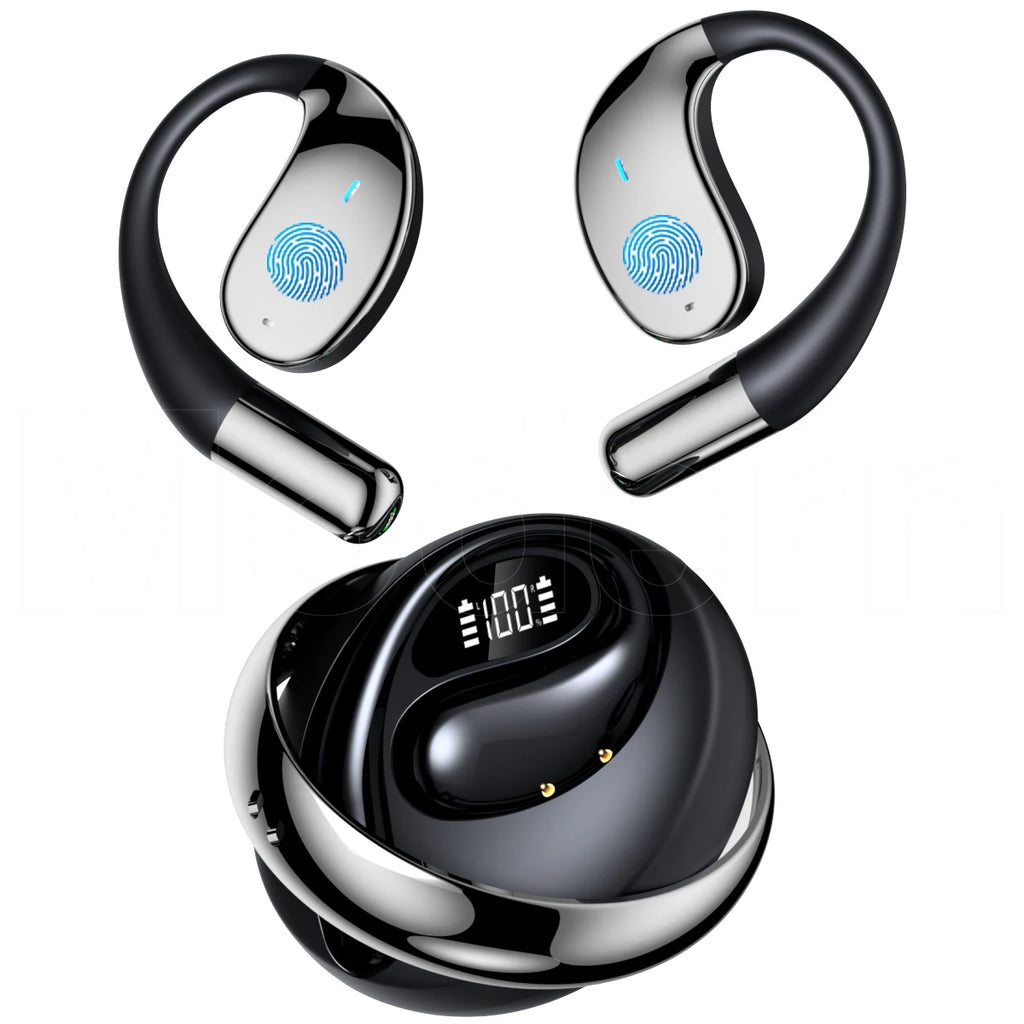 YYK-Q93 OWS Ear Hook Sports Earphones Fashion Accessories 360° Rotating Wireless Earbuds with Silicone Lanyard for Easy Carrying Tidesmit