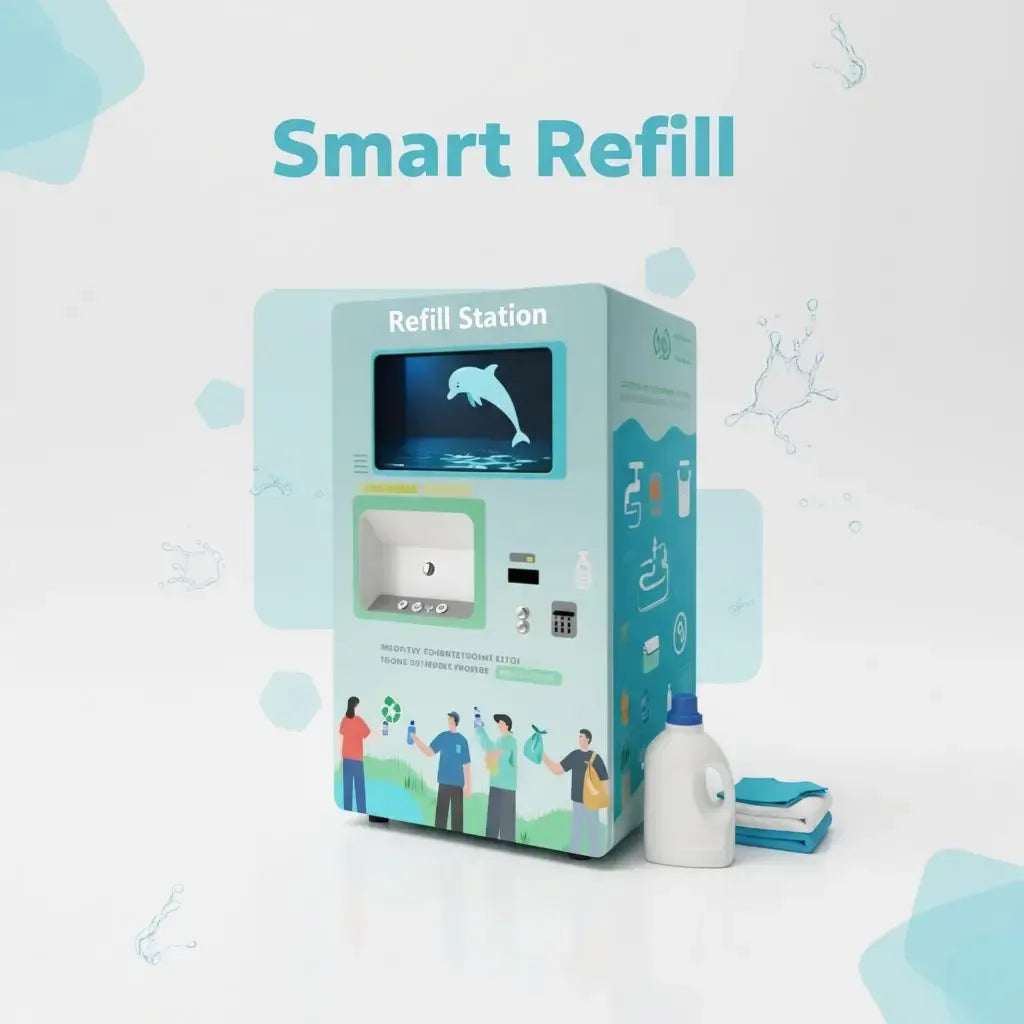 Coin-Operated Shoe Washing Vending Machine with Automatic Dispensing
