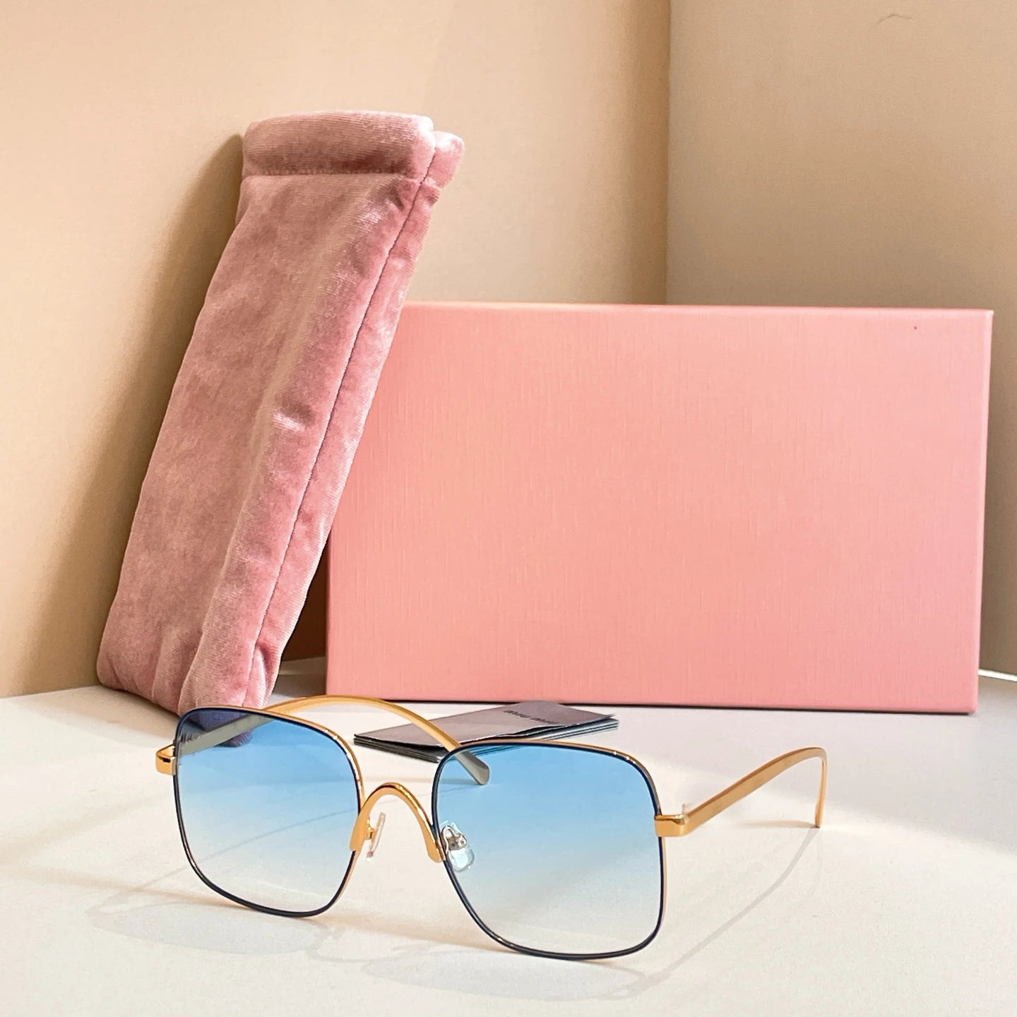 High-quality Luxury Designer Sunglasses-Polarized Lenses Rimless Frame-Light Weight Comfortable for Unisex Use-Trendy Logo