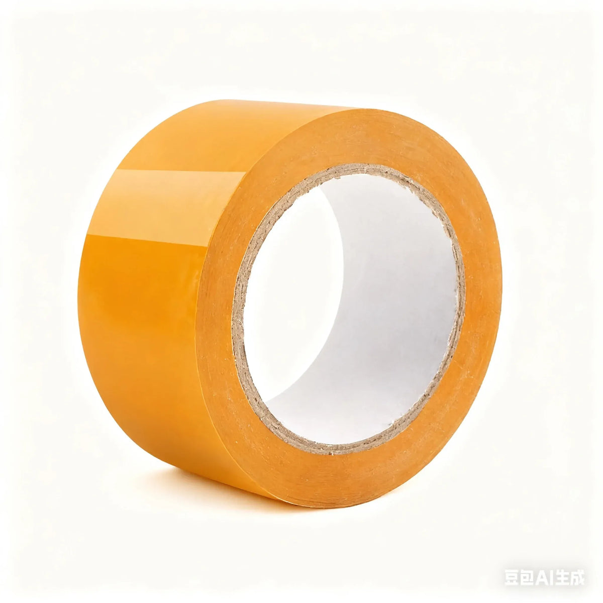 Beige acrylic packing tape roll, pressure sensitive waterproof carton sealing