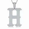 Factory Wholesale D Letter VVS Moissanite Pendant Necklace 925 Silver Platinum Plated Iced Out Custom Name Hip Hop Jewelry