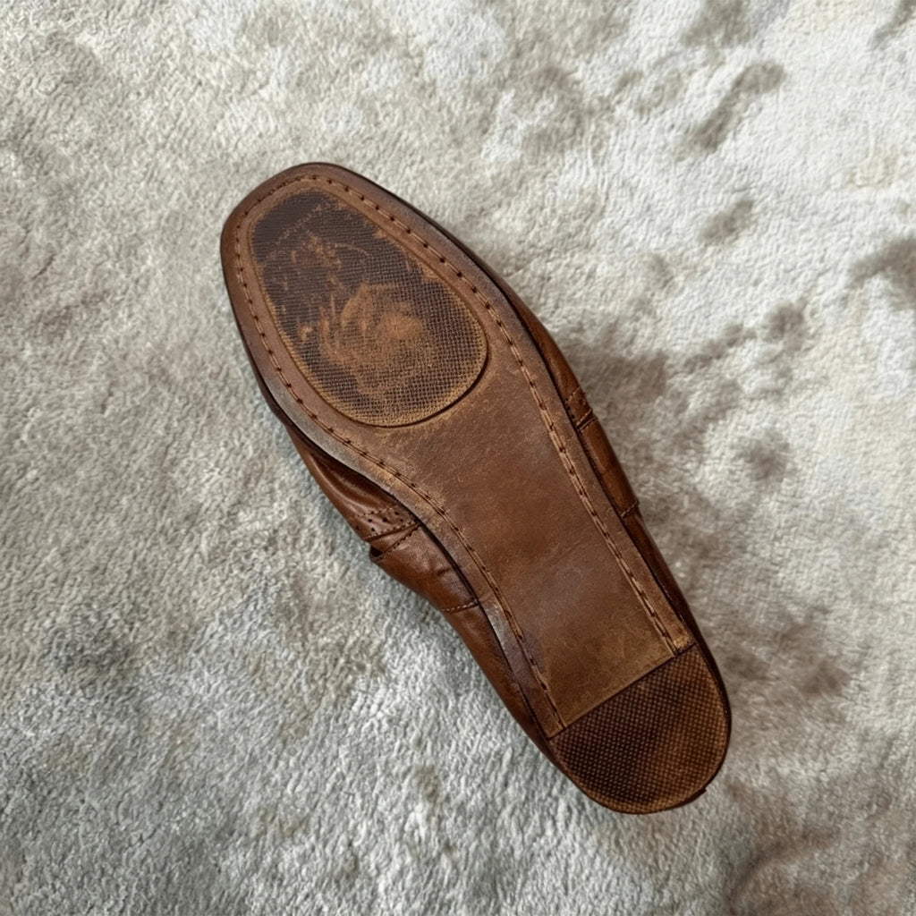 2026 New Retro Washed Ma Pi Women's Flat Shoes in 2 Colors Available Classic Design Suitable for Daily Matching with Flat Shoes