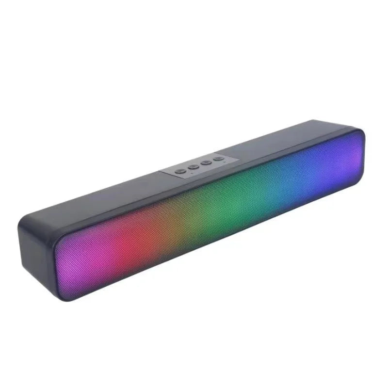 Professional USB Card Wireless Audio BT Speaker RGB LED Desktop Computer Category Sound Bar Home Theatre Cool Gadgets Black My Store