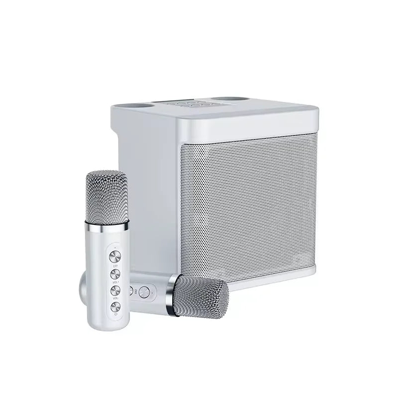 Bluetooth Speaker -Ktv Stereo Karaoke Machine Portable Bluetooths Karaoke Speaker for Adults and Kids With 2 Wireless Microphones