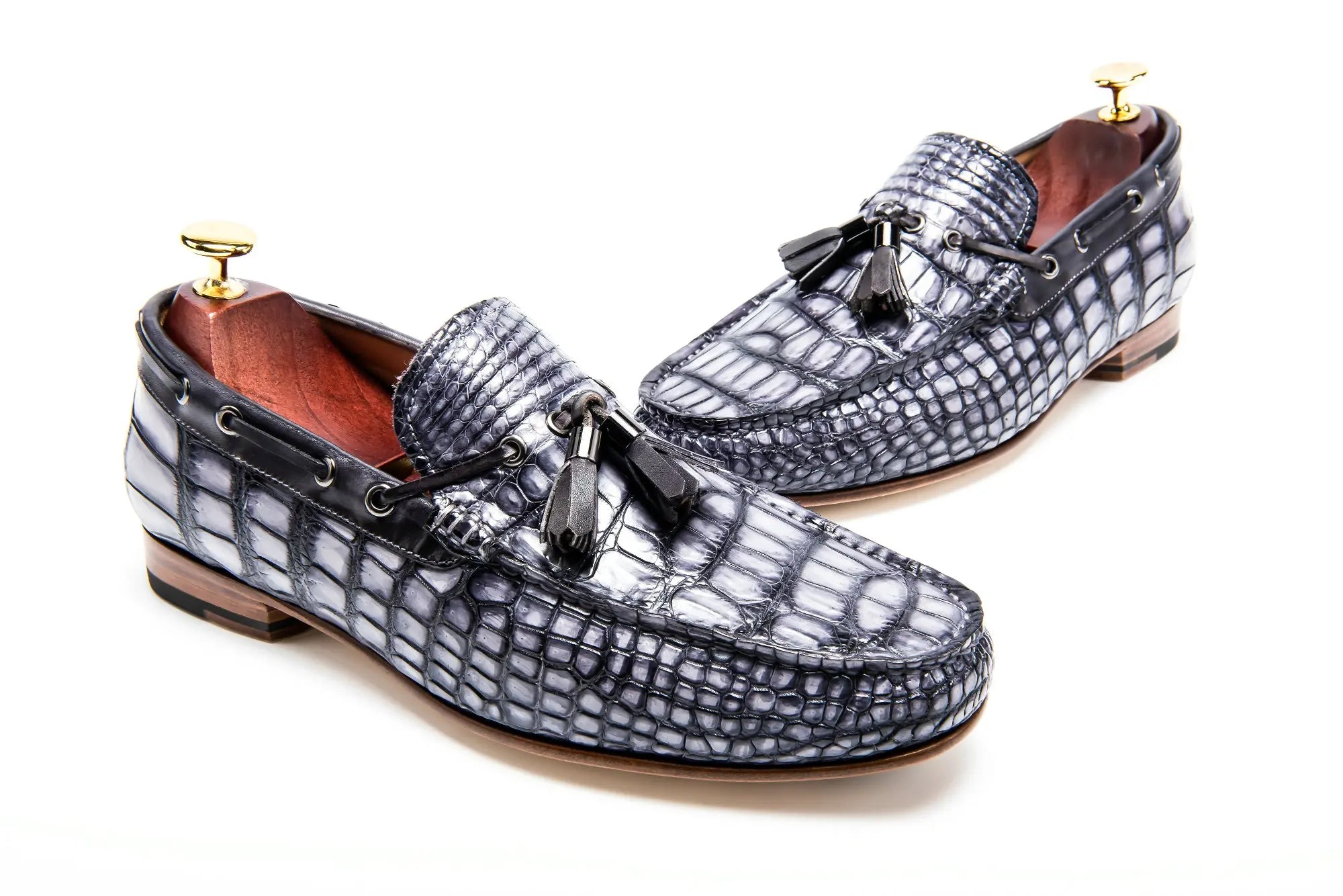 Top Quality Goodyear Size 41 Loafers Shoe Fancy Pretty alligator Skin Official Men's Shoes Loafers crocodile Leather Shoes Men