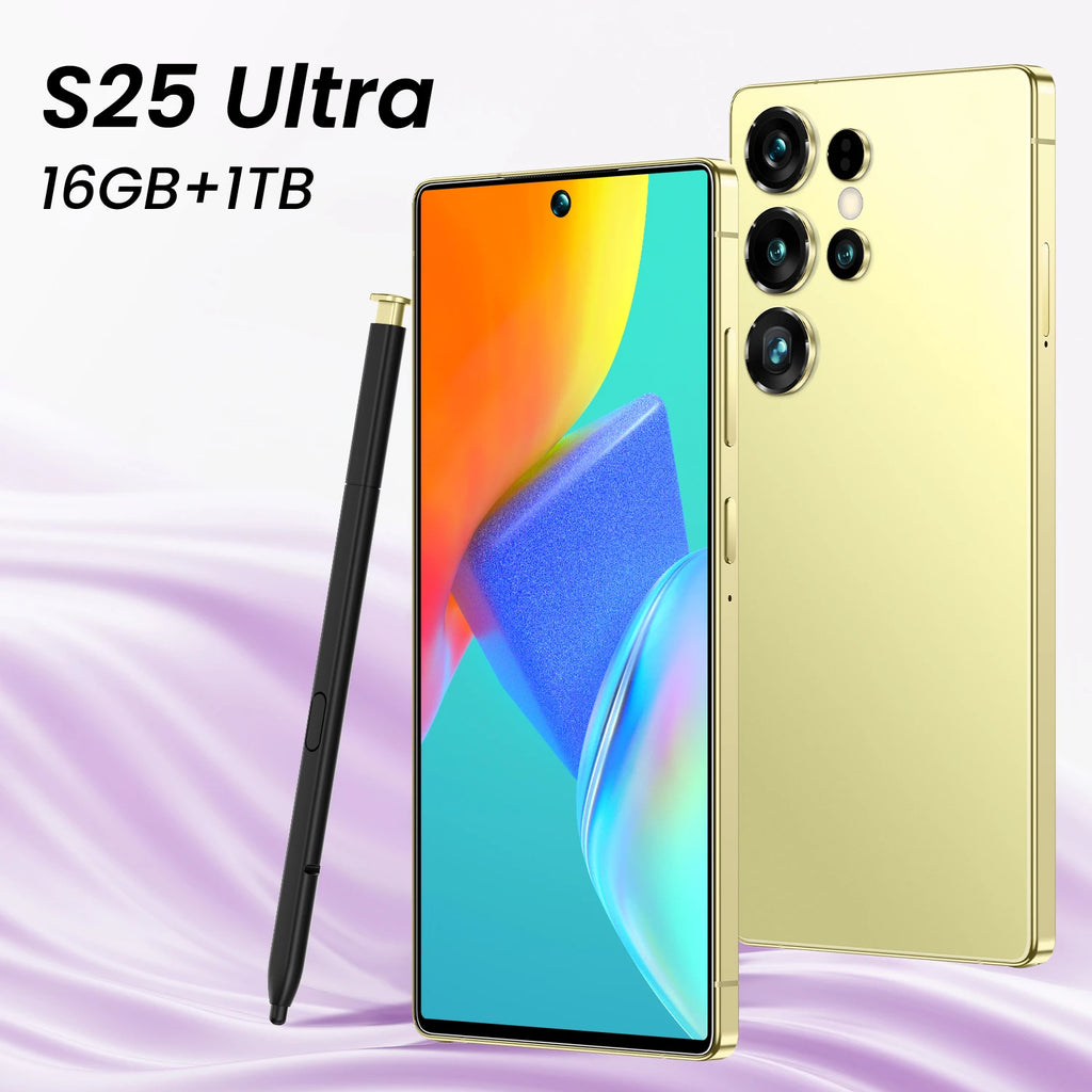 2026 S25 Ultra 5G smartphone with 16GB RAM 1TB storage 108MP camera 7.3 inch screen and built-in stylus pen in Spanish