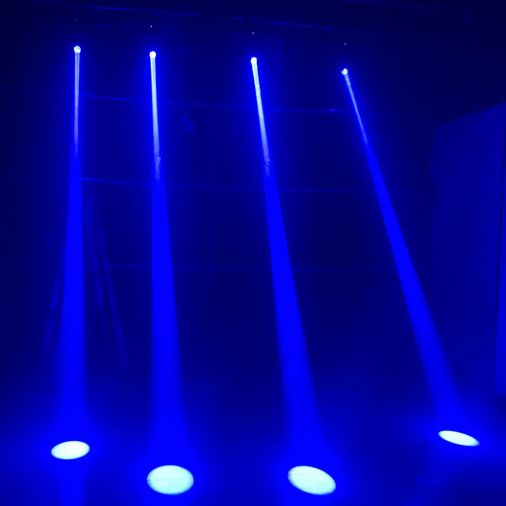 2PCS Mini LED Moving Head Light 120W Beam Spot 8 Rotating Prisms DJ DMX Bar Strobe Stage Effect