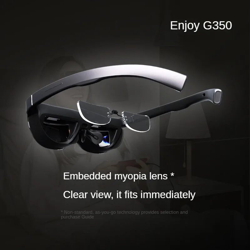 GRAWOOW G350 Smart AR Glasses RTS 3D Movie Augmented Reality Head Display Non-VR AR Glasses for Smart Phone