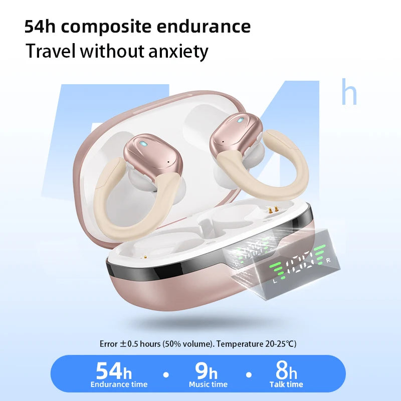 2025 Wireless 5.4 Earphones Wireless Earbud Headphones TWS Stereo Gaming In-ear Headphones With LED Display Charging Case Tidesmit