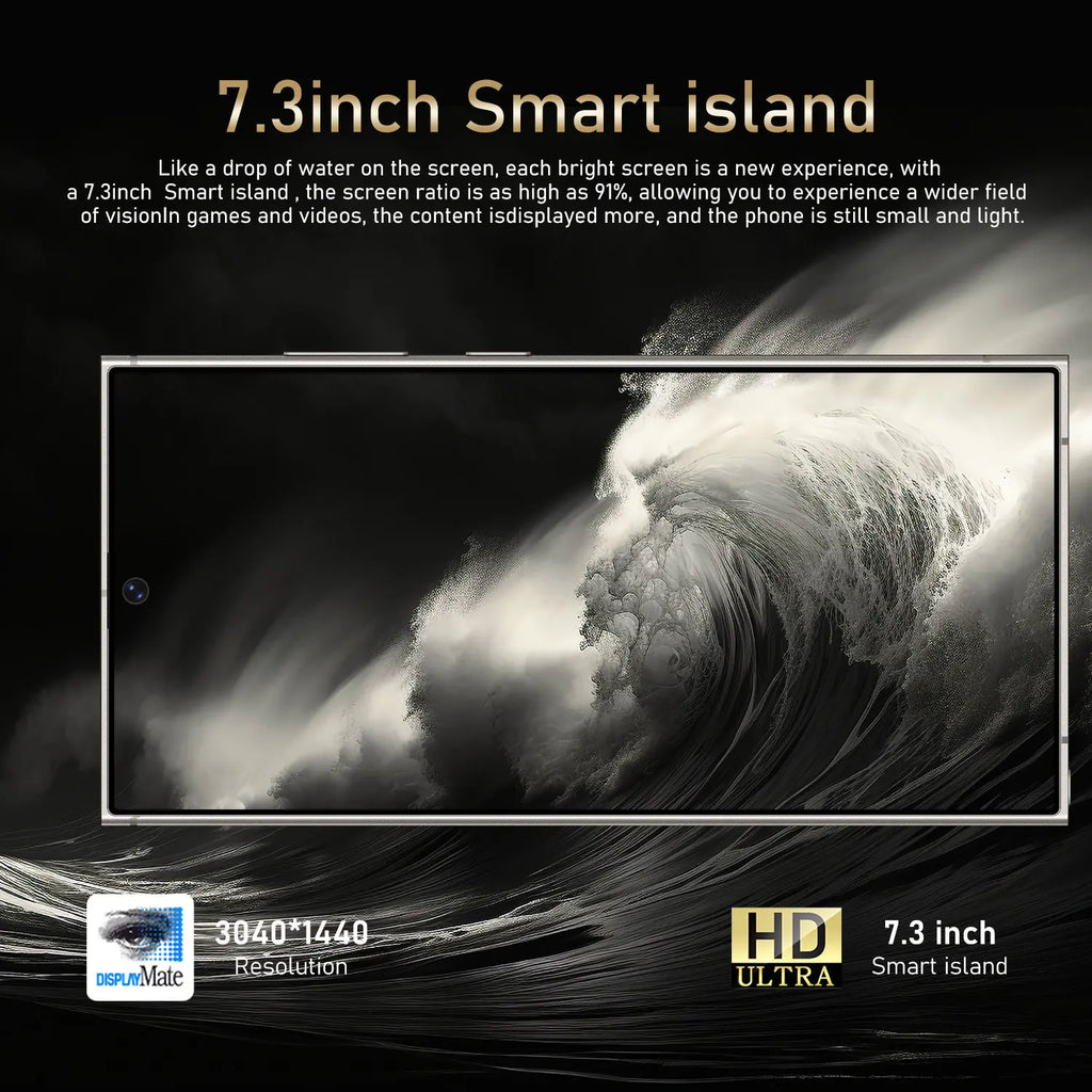 Smasun S25 Ultra 5G Smartphone 7.3-inch HD Smart Phone Deca Core Newest Android Mobile Phone OLED 5g Smartphone Global Edition - Tidesmit