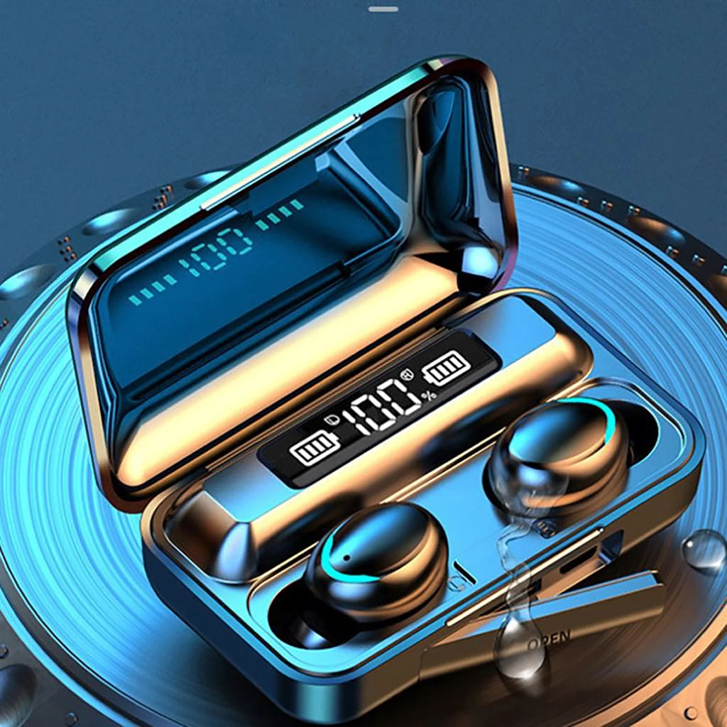 GAE-140 2021 Hot F9-5C Waterproof 9D Stereo Sports Earbuds TWS BT 5.0 Earphones Wireless Earphone Headsets with Charging Case Tidesmit