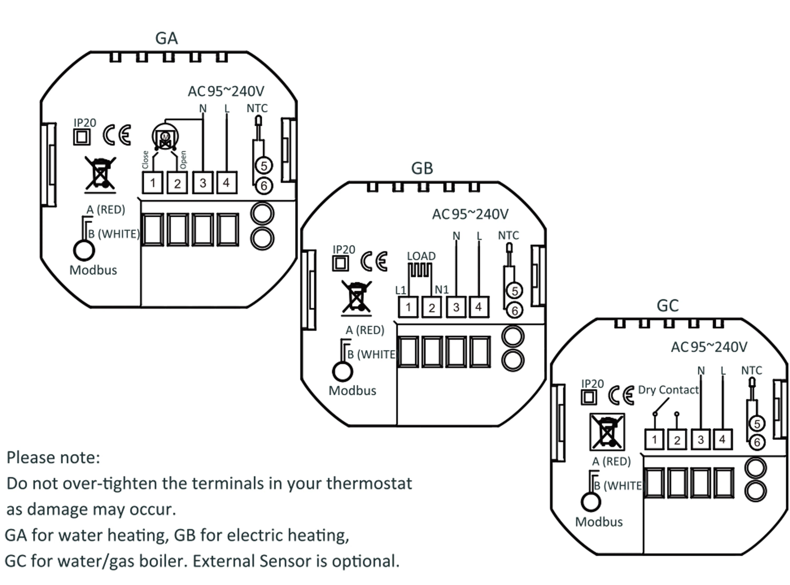 Smart WiFi Thermostat for Floor Heating&Cooling System Compatible with Gas Boiler Heat Pump HVAC Control Controller/Actuator