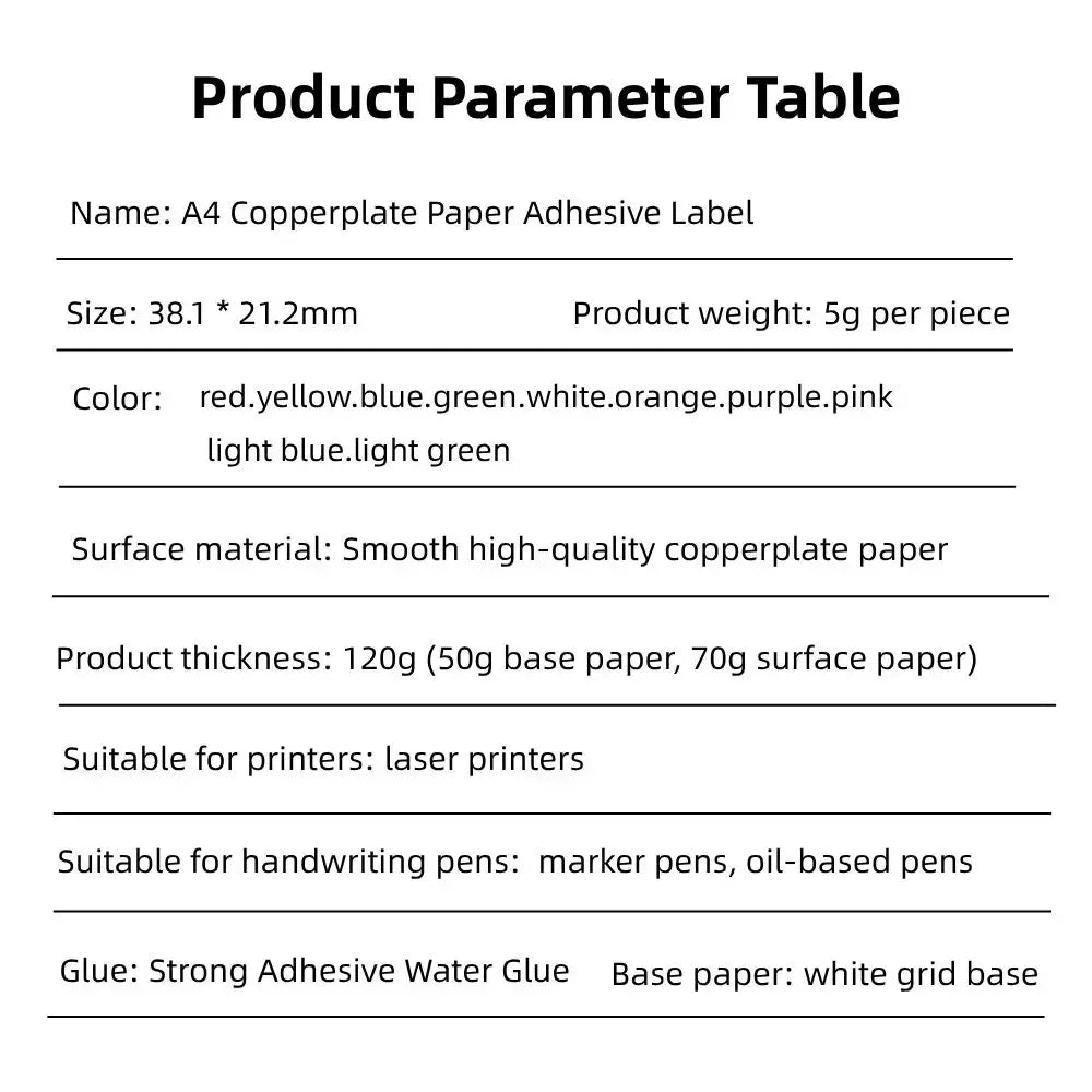 65 Grids A4 Glossy Copperplate Paper Barcode Shipping Label Sheet - Angle/Detail 3