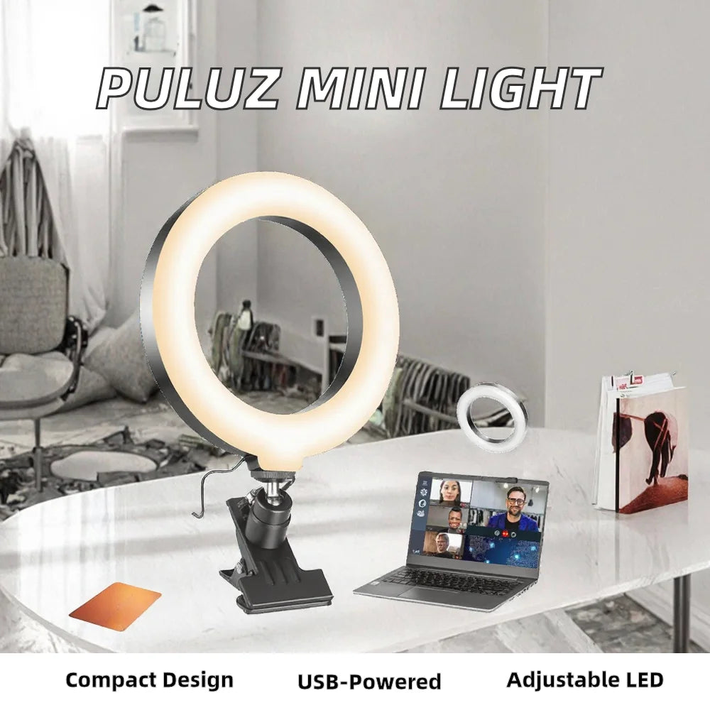 6 Inch Dimmable LED Ring Light 12CM Mini Beauty Fill for Phone for Photography Video Selfie Factory Direct Wholesale Tidesmit