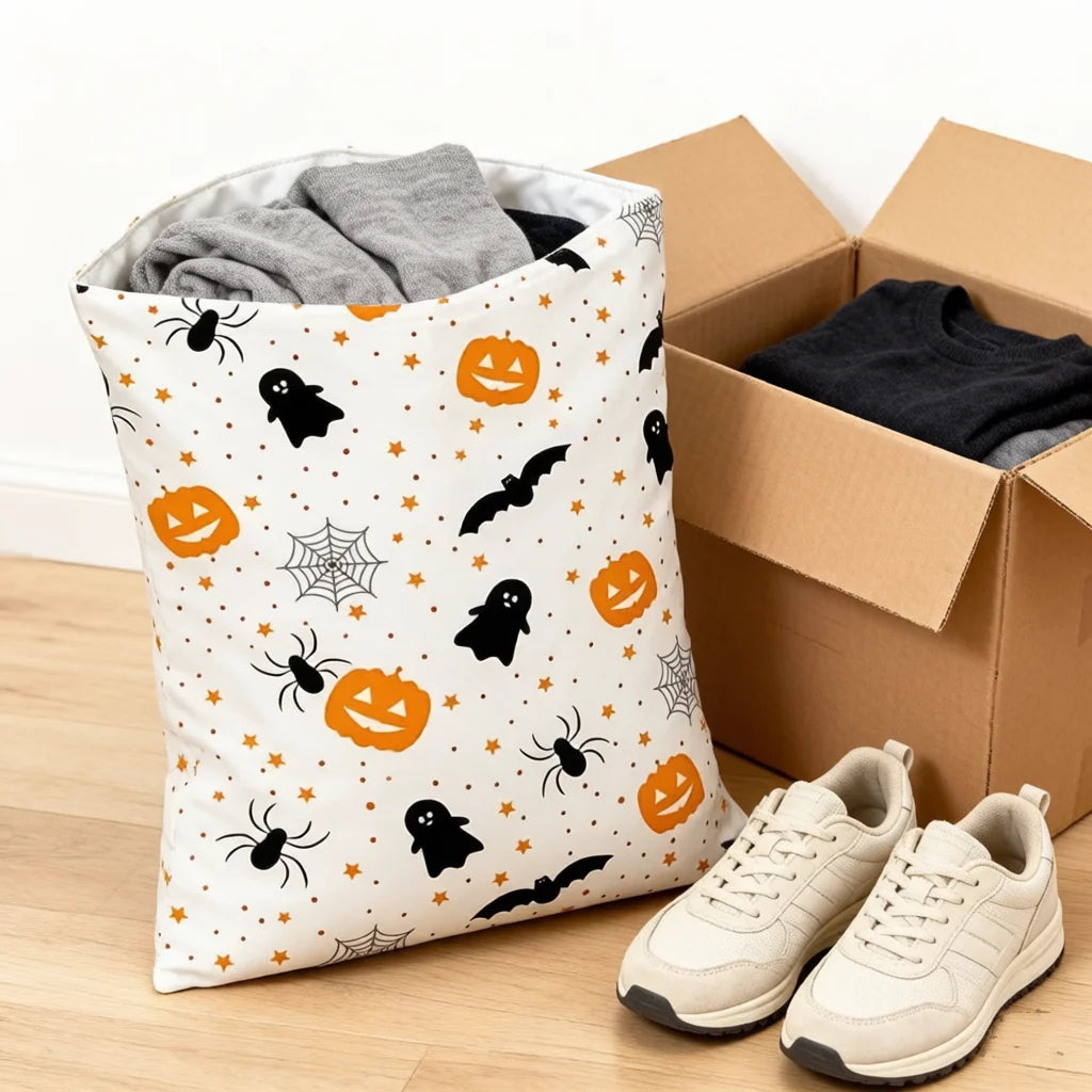 Halloween Printed for Mailing Bags 12x15.5 Inch 50 Pcs Waterproof Tear-Resistant Self-Seal for Clothing & Shoes Packaging
