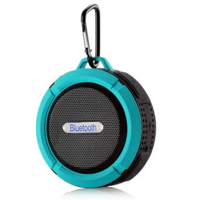 New C6 Active Wireless Speaker Mobile Phone Waterproof with Microphone MP3 Music BT Shower Speaker Support Tf Card Blue plastic My Store