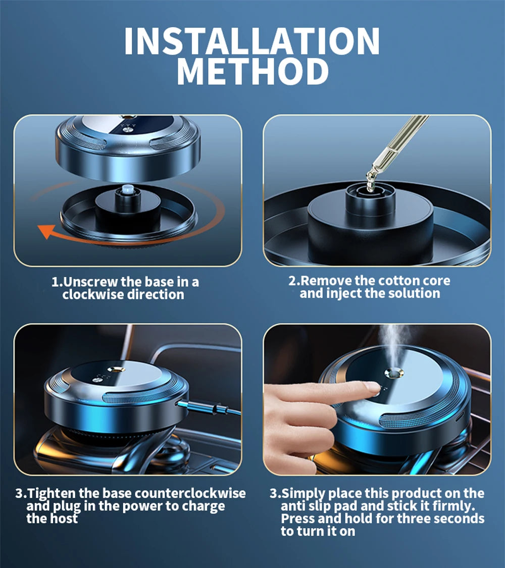 Luxury Car Air Freshener Perfume Diffuser Gifts Smart Scent Vent Aromatherapy for Home Fragrance Interior Decoration Accessories Tidesmit