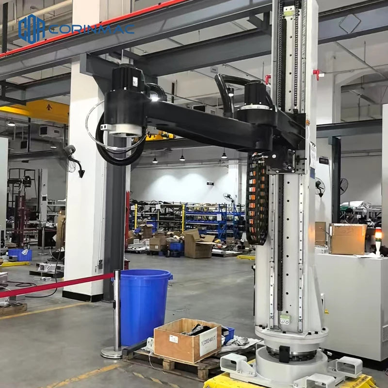 CORINMAC Automatic Pneumatic Robot Pallet Gripper Glue Dispensing Palletizer with Paper Packaging Programming & Price