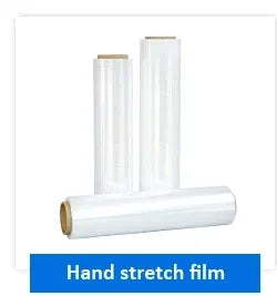 White hand stretch film roll for wrapping and protecting items