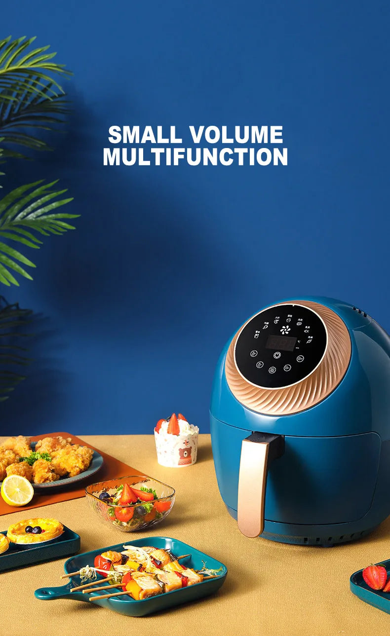 New Type Multi-Function 3.5L Air Fryer Household  Smoke-Free No-oil Electric Fryer Intelligent Set Timing Fryer