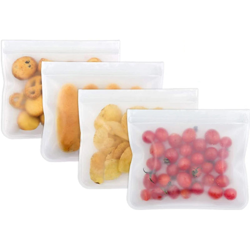 Supermarket Vegetables Bag Freeze Dried Packaging Bags PEVA Zipper Bag Clear Plastic Food BBag for Fruit and Vegetable