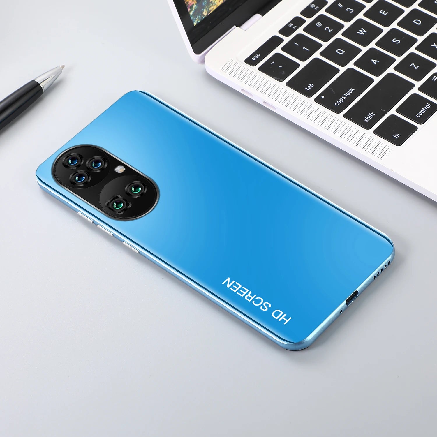 New P60 Pro 7.8 Inch 10 Core Smart Phone 16GB+512GB 4K HD GPS Navigation 5G Android SmartPhone 40+48MP Game Mobile Phone - Tidesmit