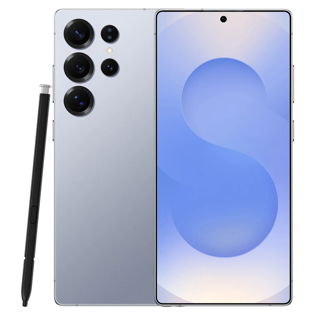 Tidesmit S25 Ultra 5G smartphone with 7.3-inch 144Hz display, 108MP camera, and 1TB storage in sleek design.